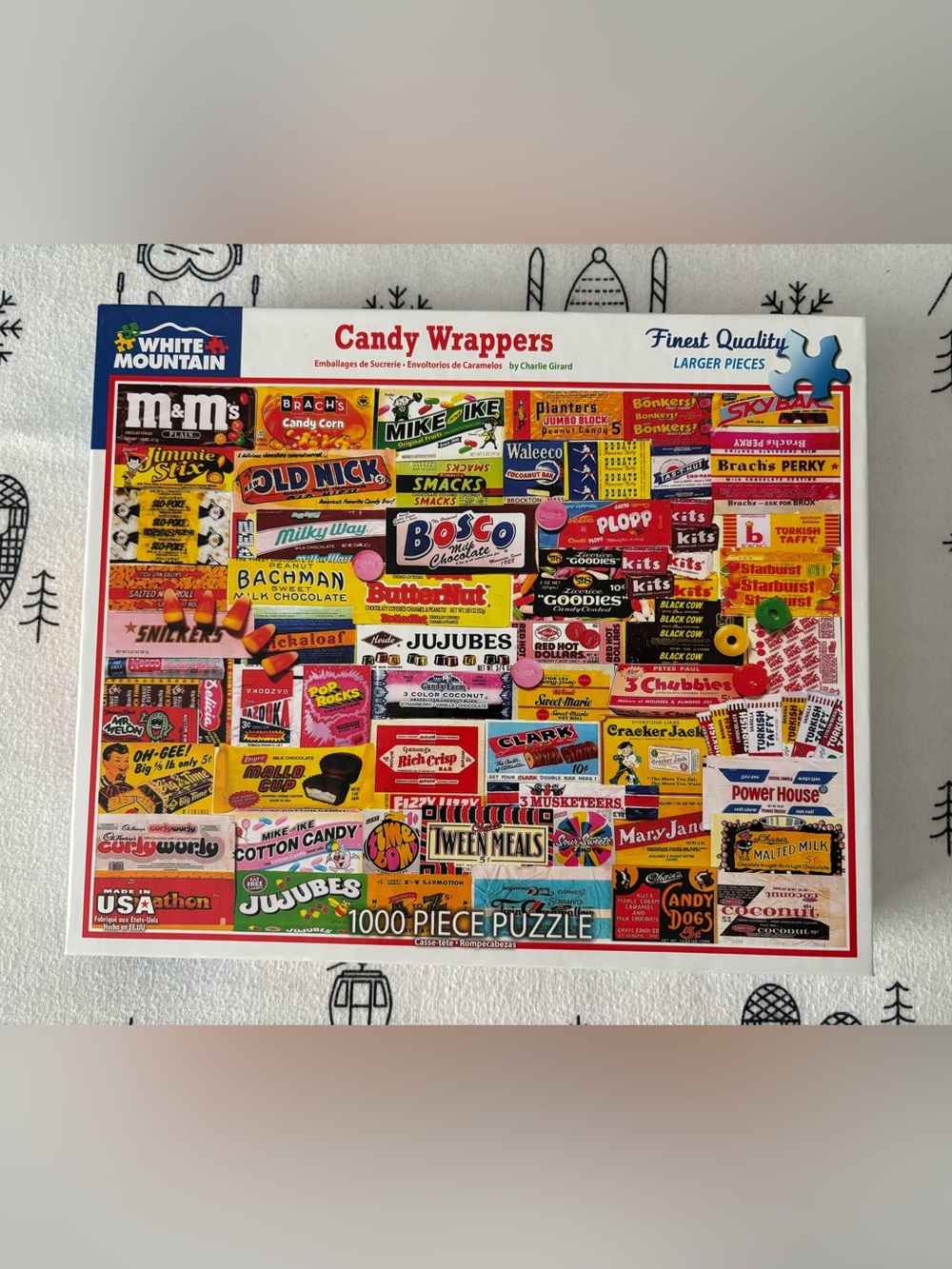 White Mountain Candy Wrappers 1000 Piece Puzzle
